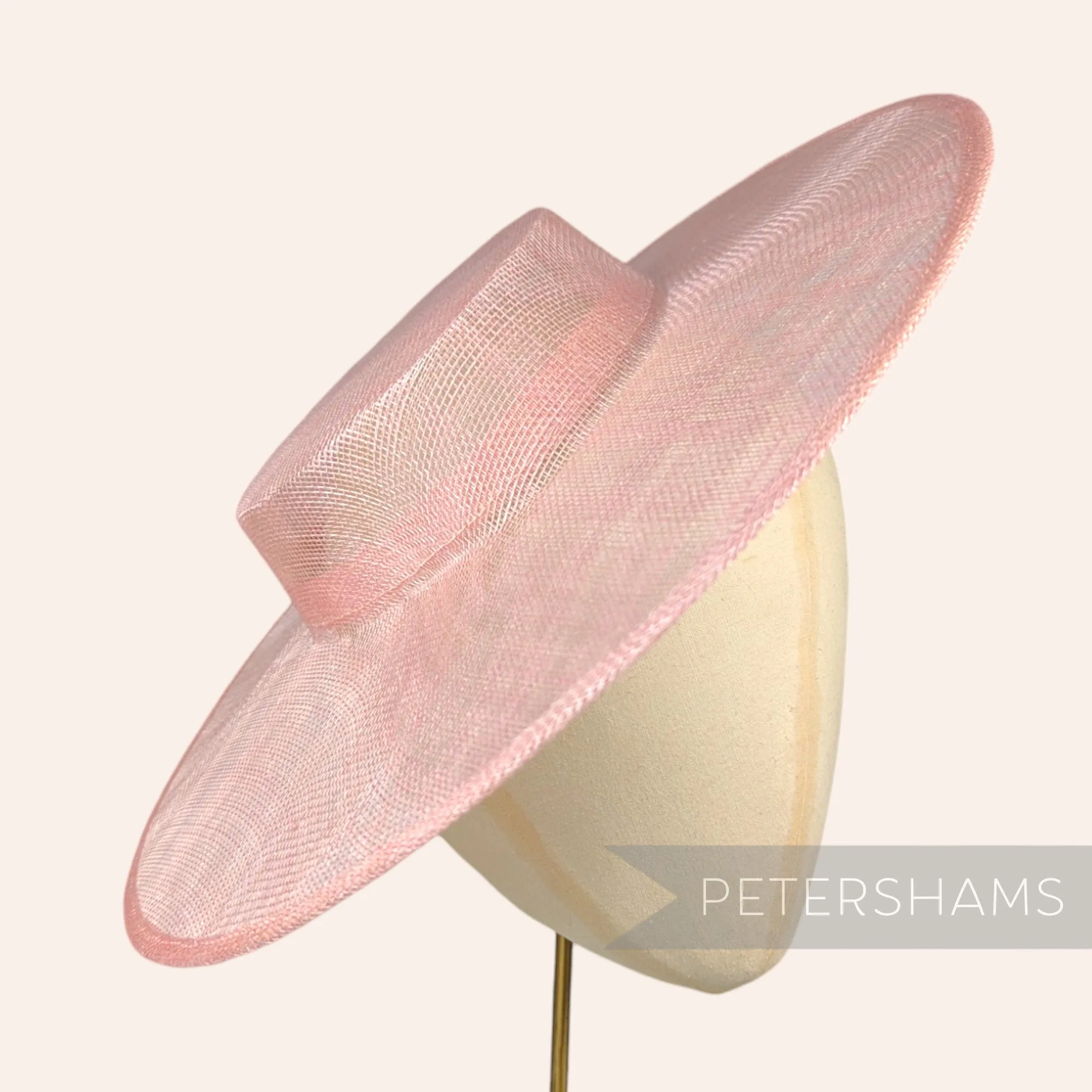 Large Brim Sinamay Boater Fascinator Hat Base