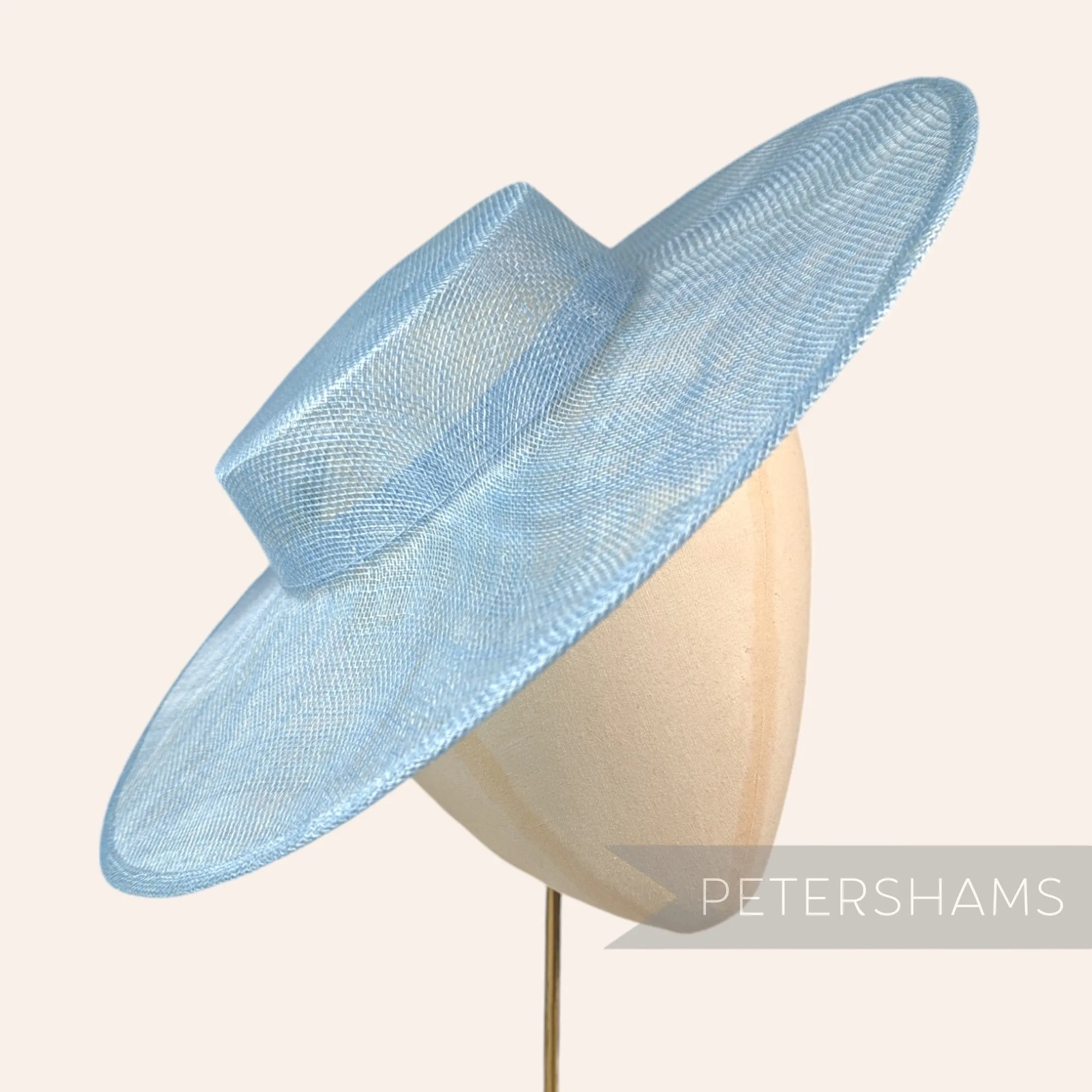 Large Brim Sinamay Boater Fascinator Hat Base