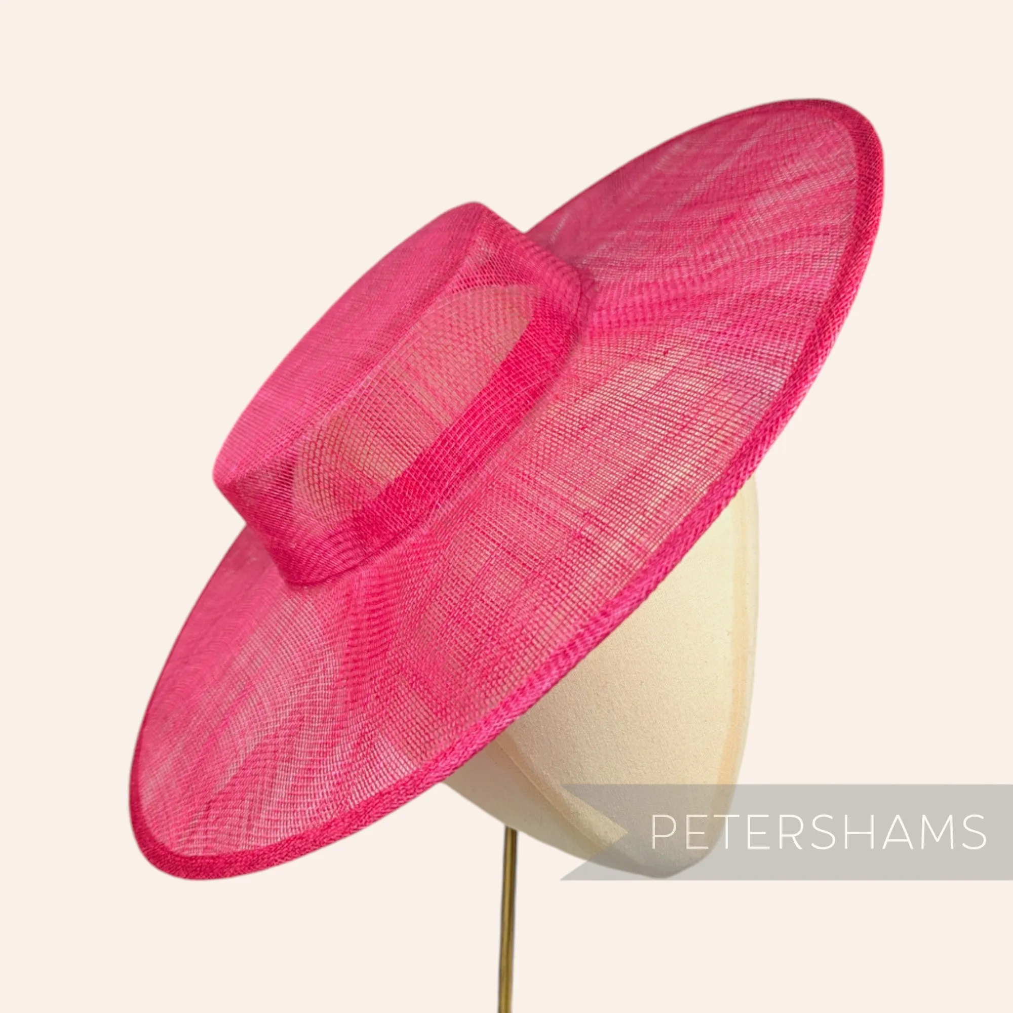 Large Brim Sinamay Boater Fascinator Hat Base