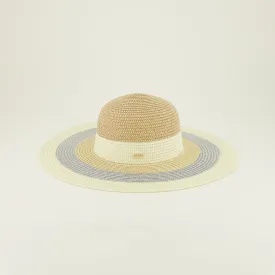 Large Weave Boater Sun Hat.