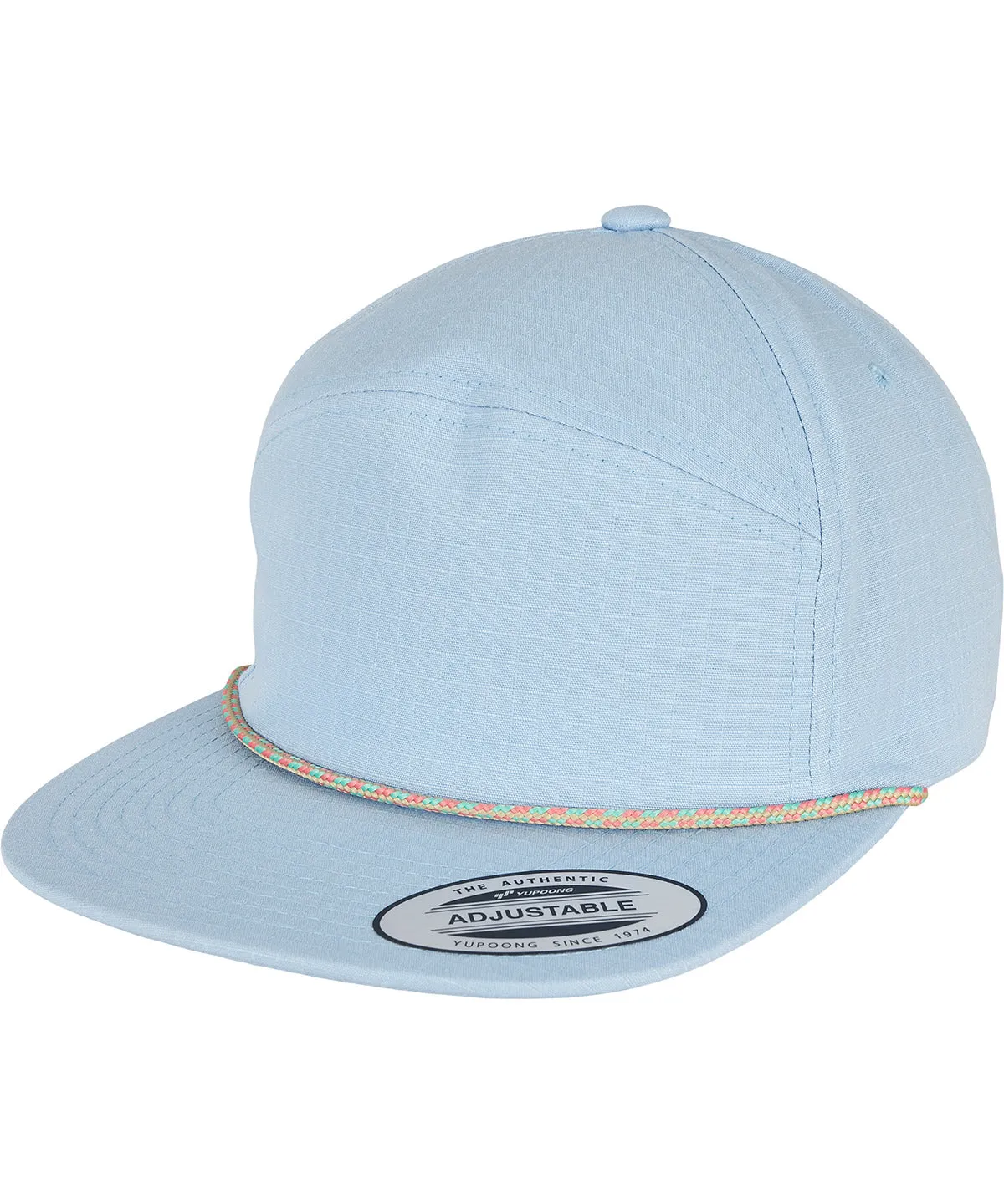 Light Blue - Colour braid jockey cap (7005CB)