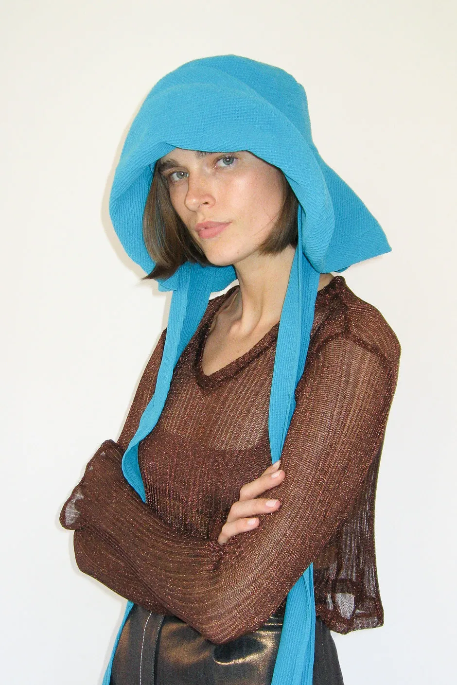 Mala Hat in Azure Waffle