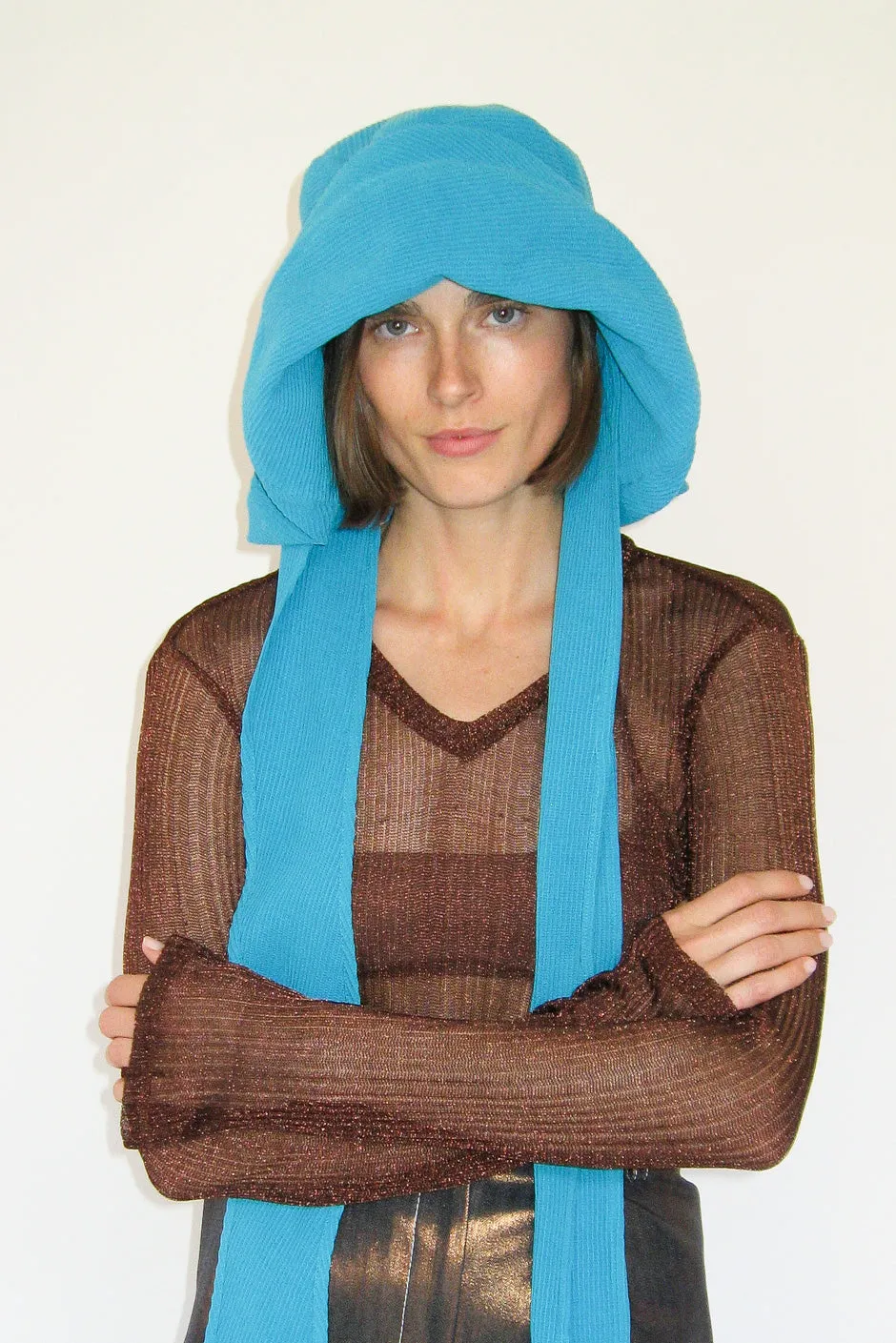 Mala Hat in Azure Waffle