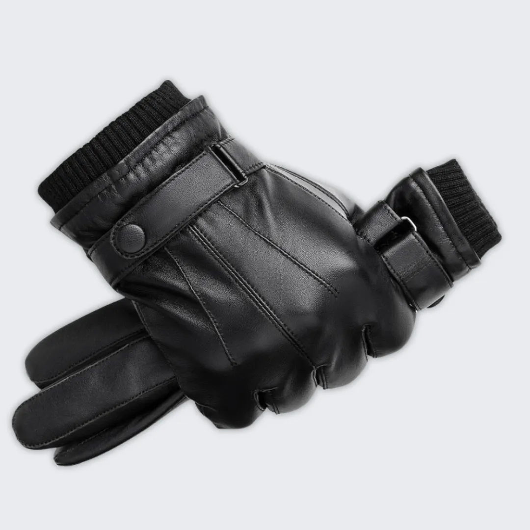 Men's Elegant Leather Winter Gloves | Finn Luxury Wear