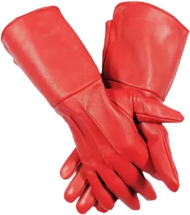 Men's Medieval Renaissance Cosplay Unlined Gauntlet Genuine Leather Costume Gloves