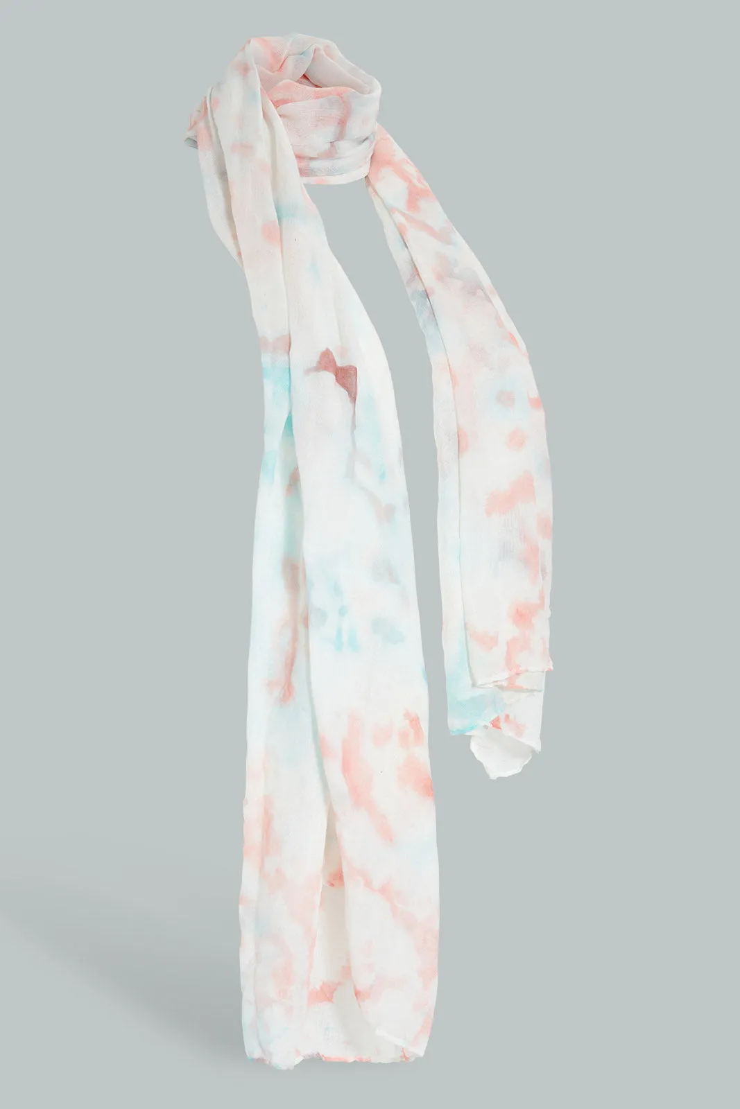 Multicolour Tie And Dye Printed Scarf