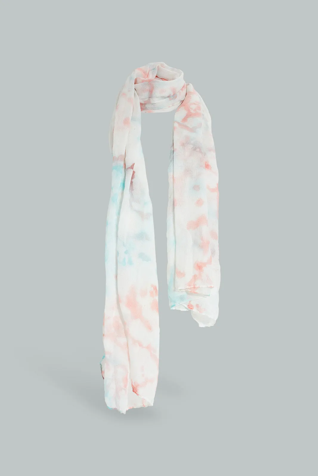 Multicolour Tie And Dye Printed Scarf
