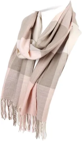 Nollia Plaid Fall/Winter Scarf for Men & Women-Plaid Color Cashmere Feels Acrylic Scarves