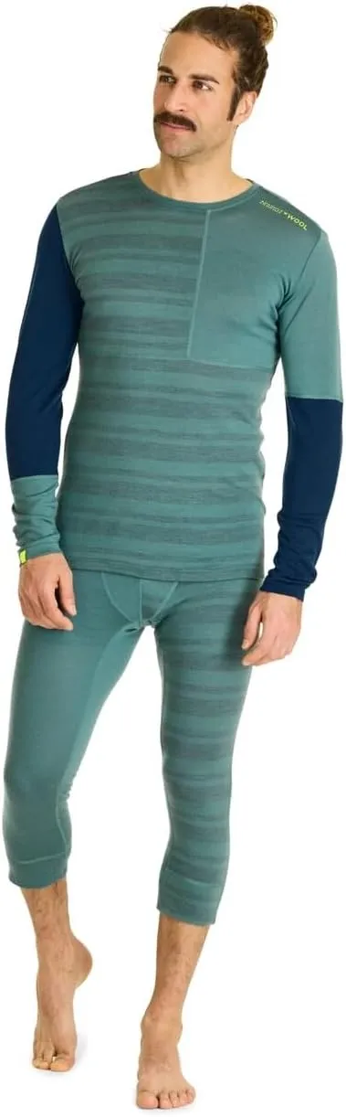 Ortovox Men's 185 Rock'n'Wool Long Sleeve Base Layer, Soft Breathable Merino Wool Base Shirt for Winter Touring & Skiing