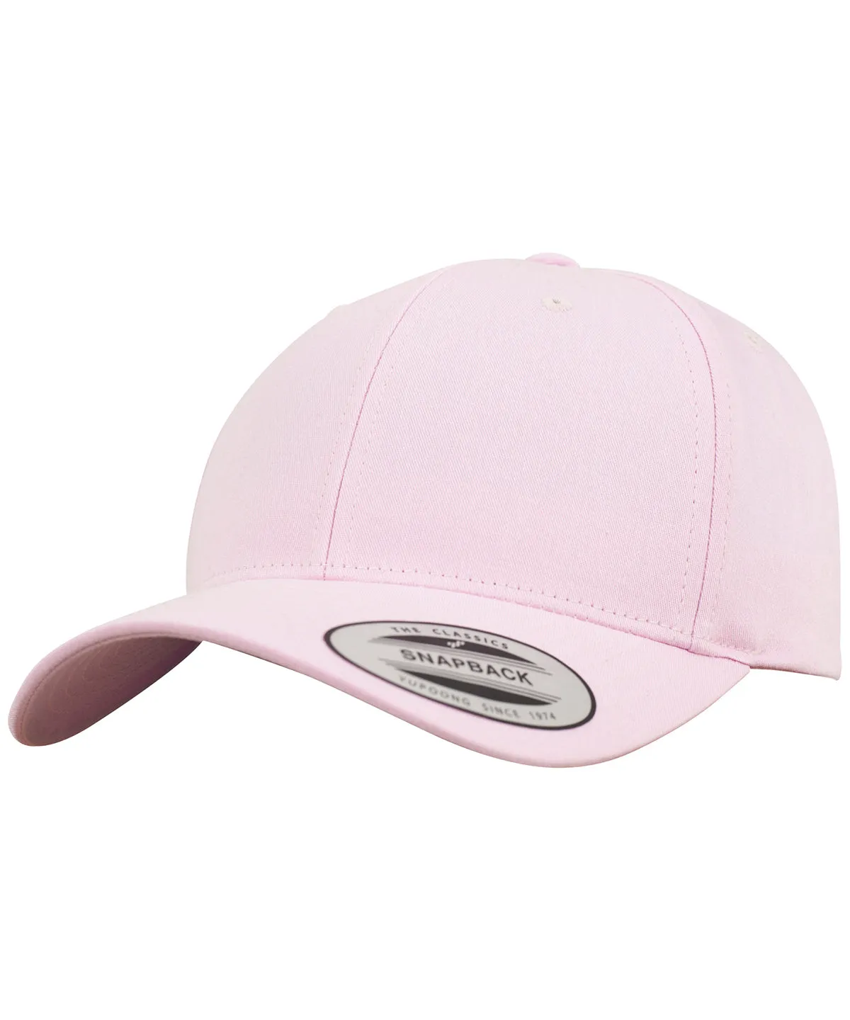 Pink - Curved classic snapback (7706)(7706)
