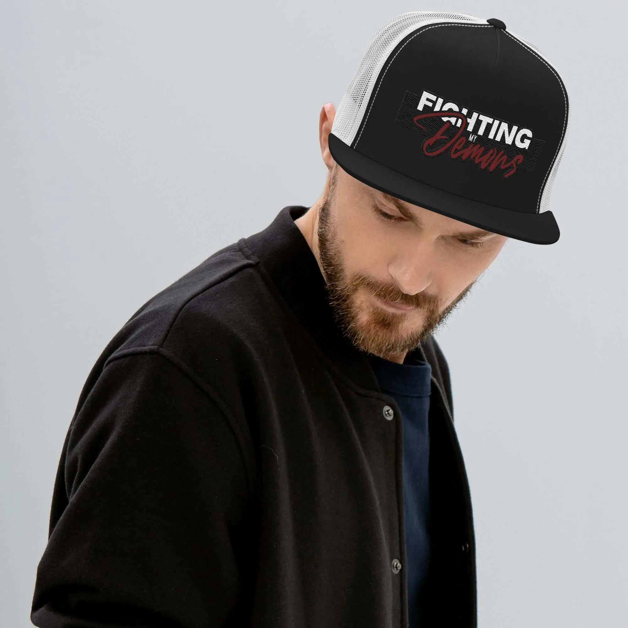 "Fighting My Demons" Snapback Trucker Cap (Color options available)
