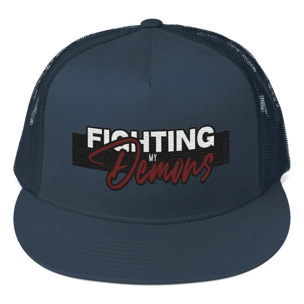 "Fighting My Demons" Snapback Trucker Cap (Color options available)
