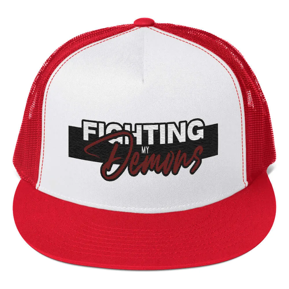 "Fighting My Demons" Snapback Trucker Cap (Color options available)