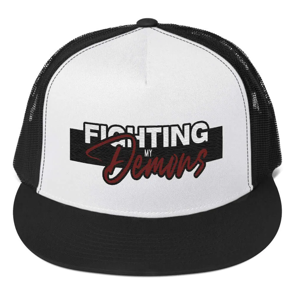 "Fighting My Demons" Snapback Trucker Cap (Color options available)