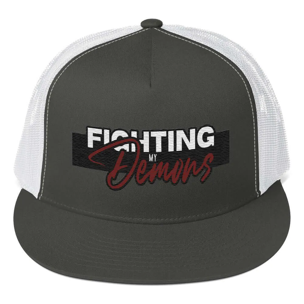 "Fighting My Demons" Snapback Trucker Cap (Color options available)