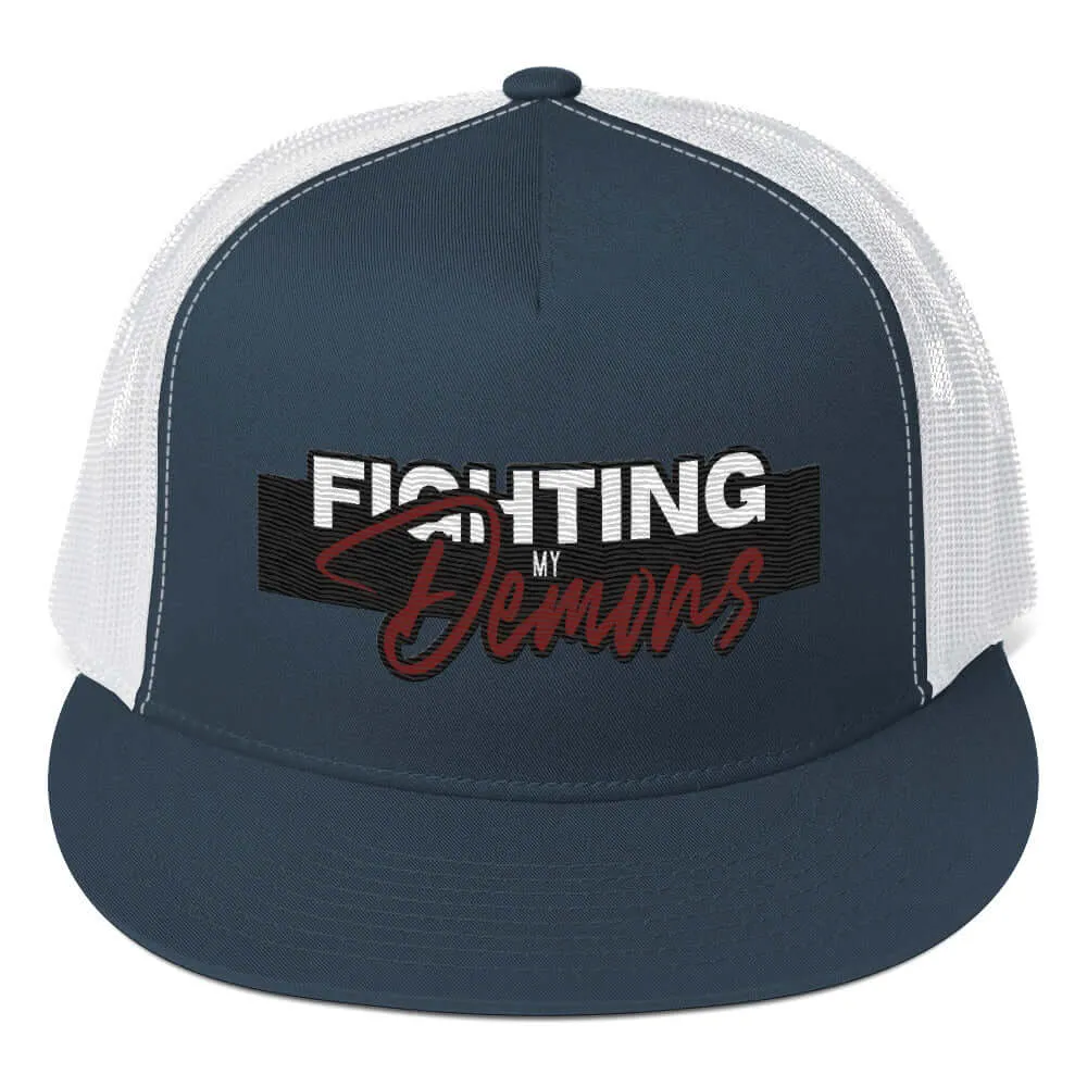 "Fighting My Demons" Snapback Trucker Cap (Color options available)