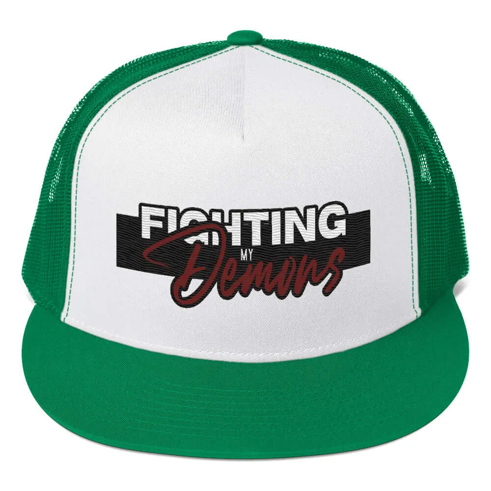 "Fighting My Demons" Snapback Trucker Cap (Color options available)