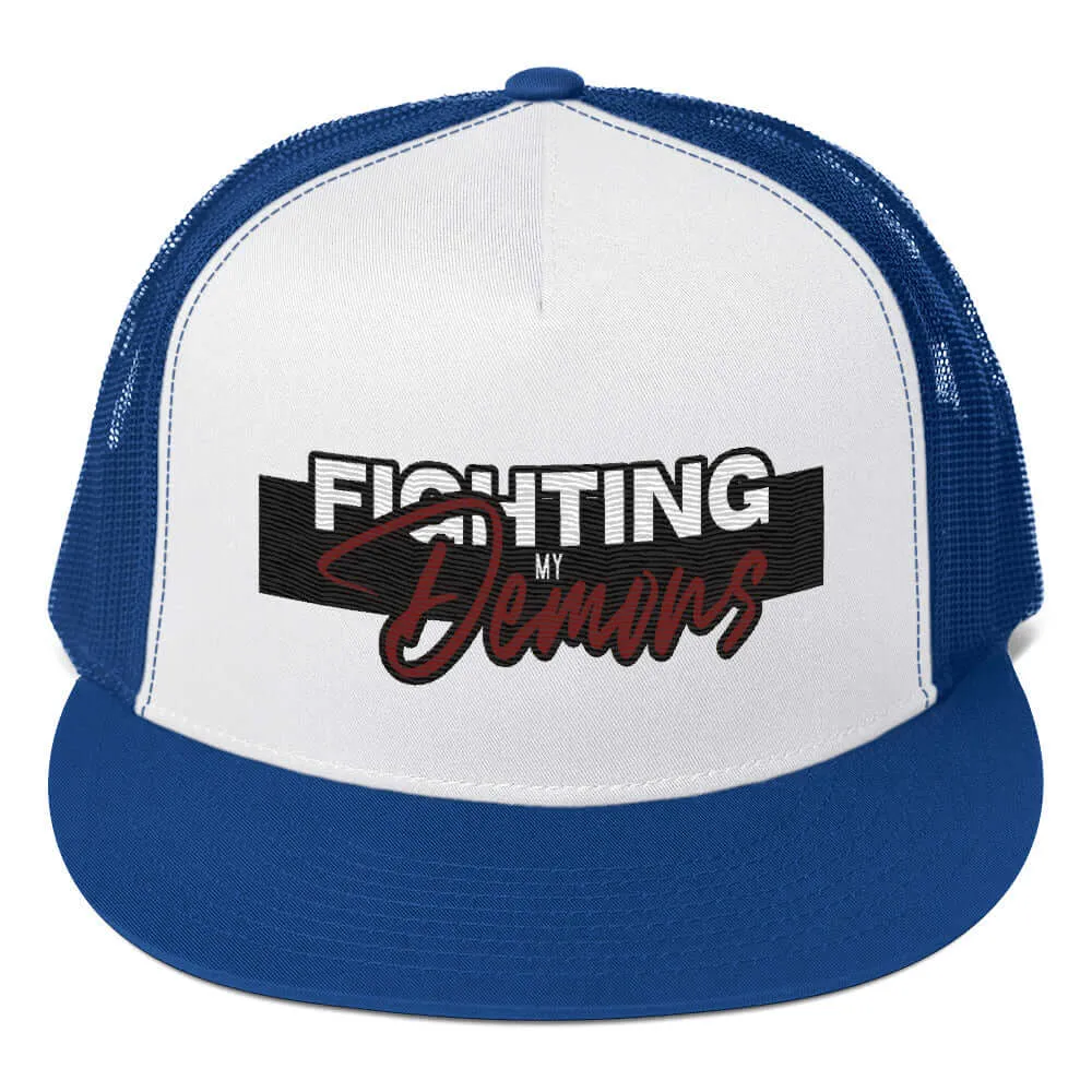 "Fighting My Demons" Snapback Trucker Cap (Color options available)