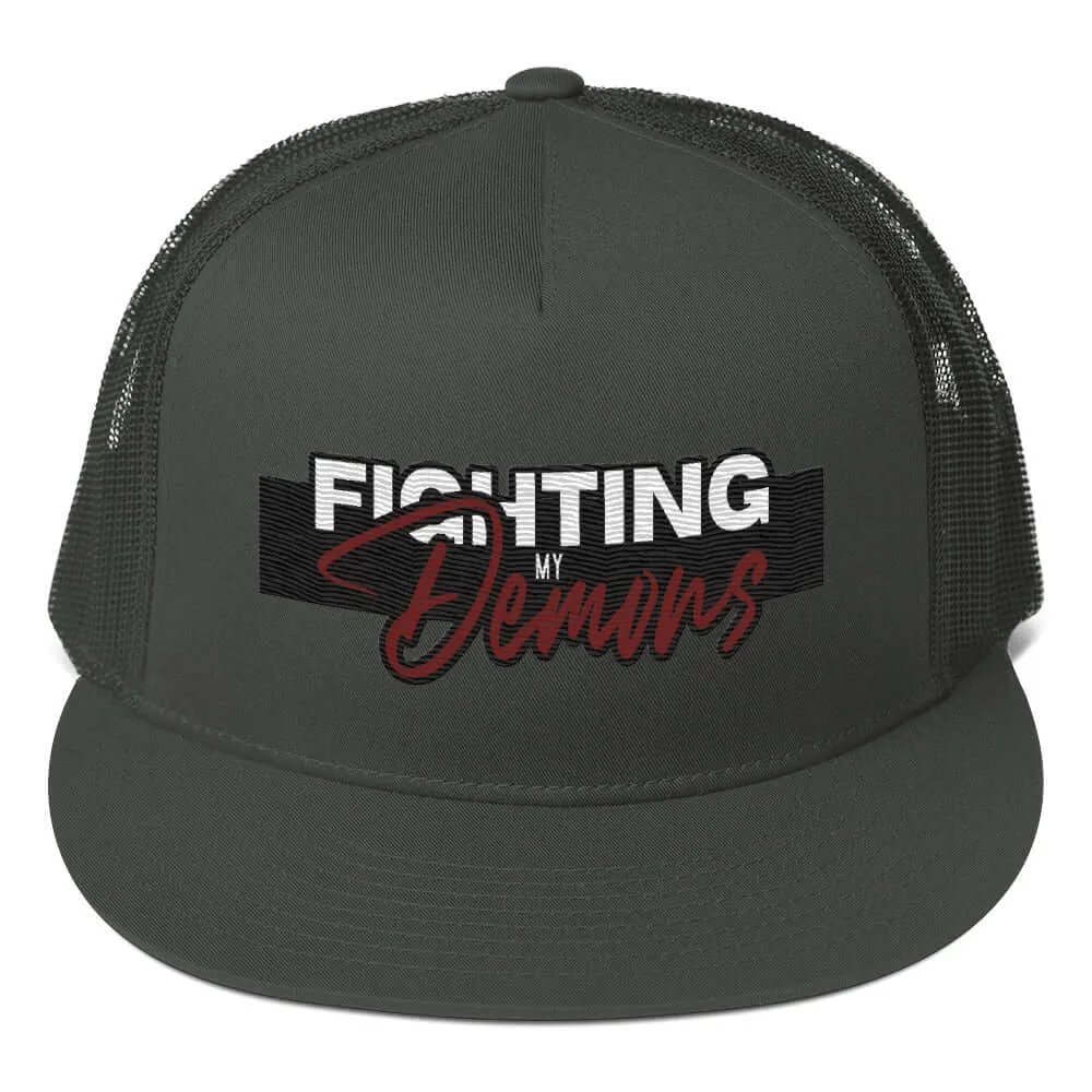 "Fighting My Demons" Snapback Trucker Cap (Color options available)