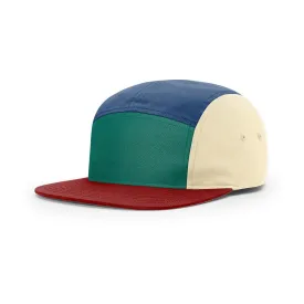 Richardson Teal/Blue Ribbon/Dark Cardinal/Birch Street 5 Panel Strapback Cap
