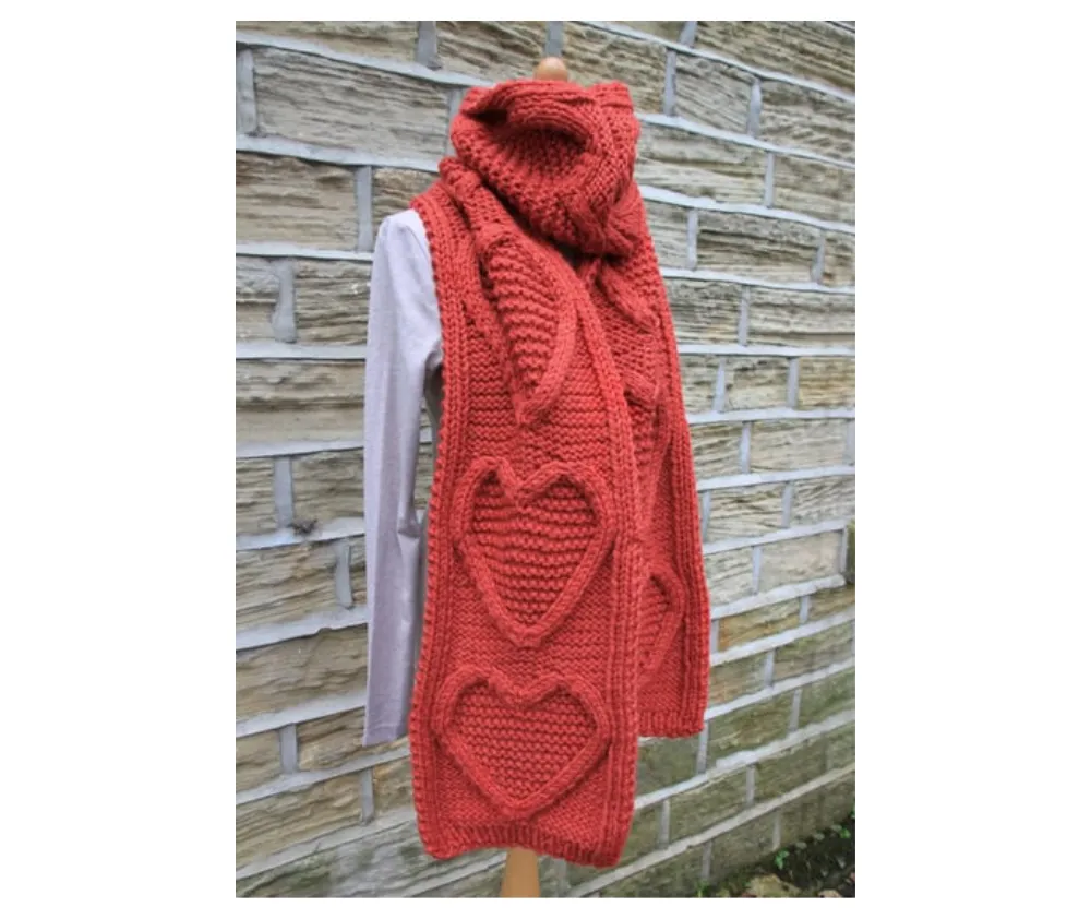 Rowan Patterns: Big Wool - Warm Heart Scarf by Martin Storey