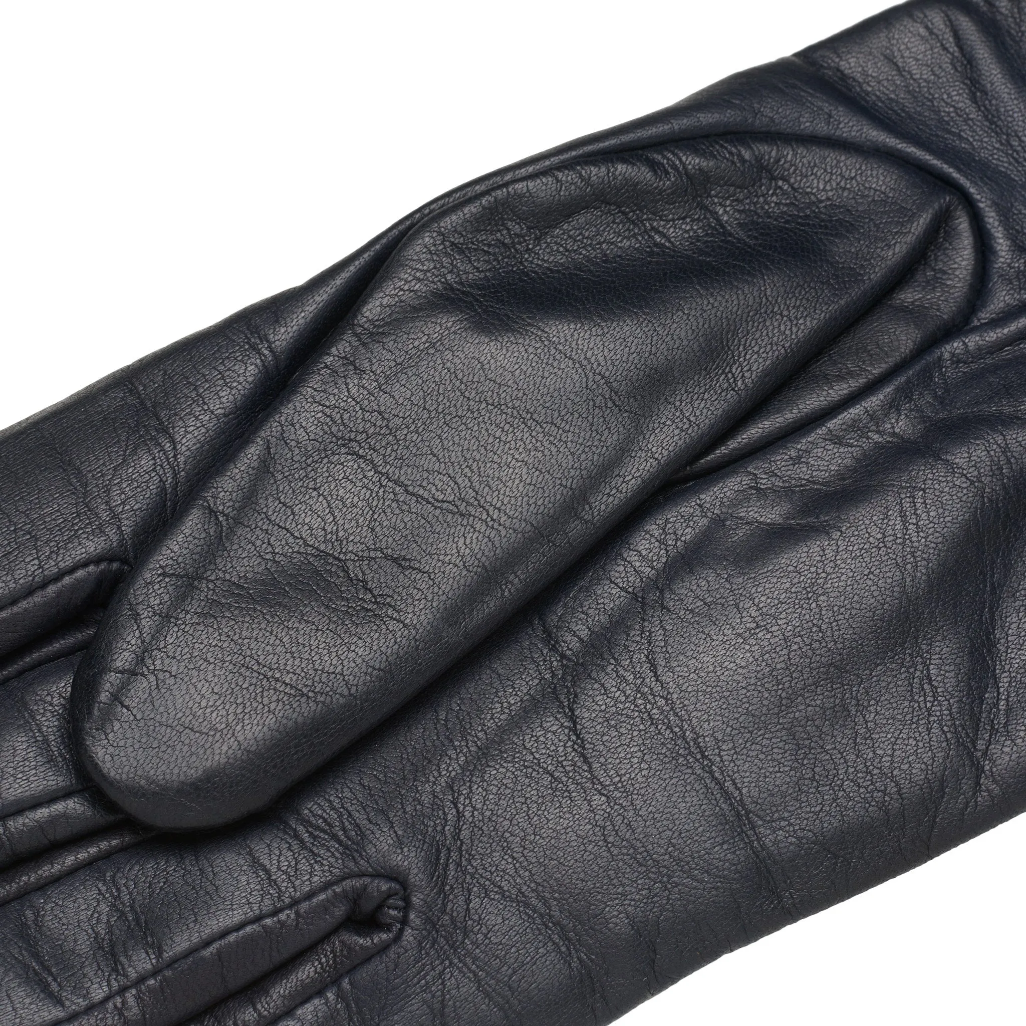 San Severo Blue Navy Leather Gloves