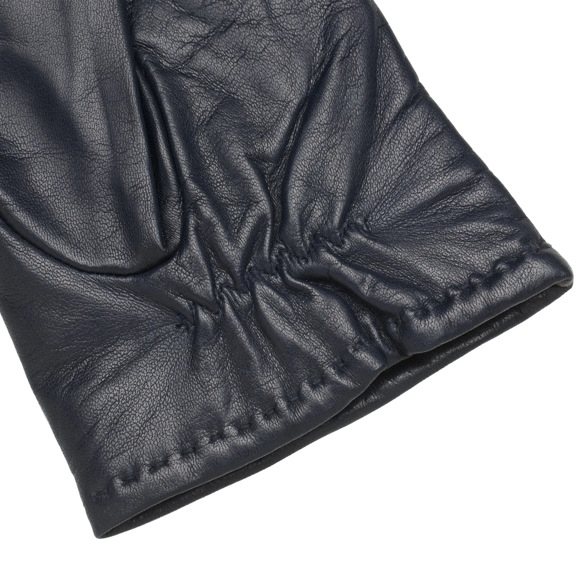 San Severo Blue Navy Leather Gloves