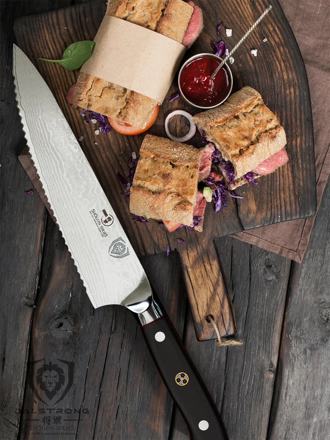 Serrated Chef's Knife 7.5" | Shogun Series | ELITE | Dalstrong ©