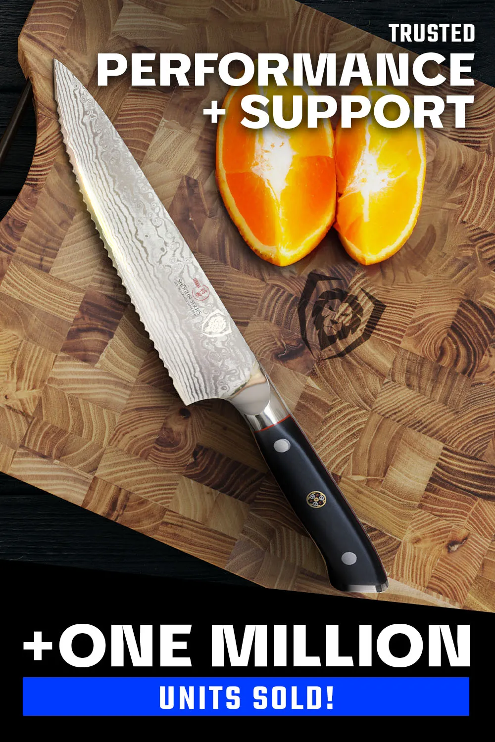Serrated Chef's Knife 7.5" | Shogun Series | ELITE | Dalstrong ©