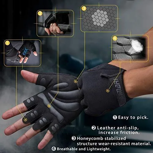 SIMARI Workout Gloves for Women Men,Training Gloves with Wrist Support for Fitness Exercise Weight Lifting Gym Lifts,Made of Microfiber SMRG905