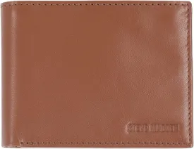 Steve Madden Men's Slim Leather Wallet with Extra Capacity Attached Flip Pockets