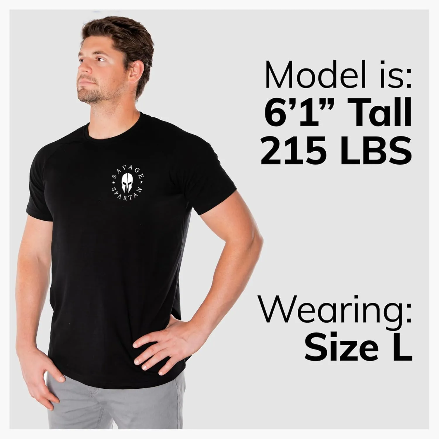 T-Shirt for Men - American Warrior Helmet Athletic Tee