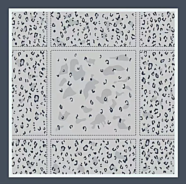 TE36-067  110*110  Tencel cotton pattern square scarf