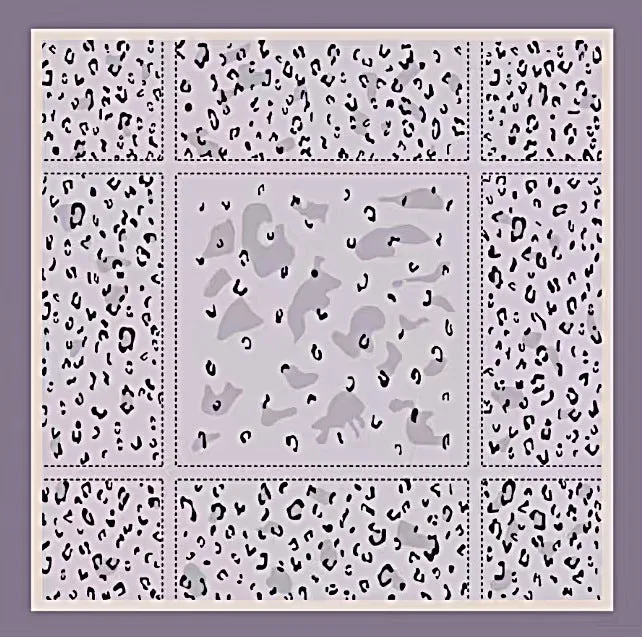 TE36-067  110*110  Tencel cotton pattern square scarf