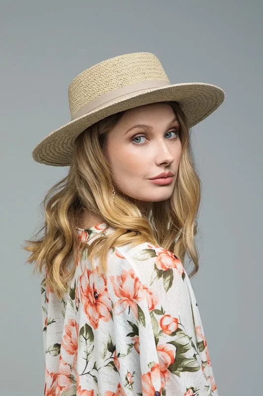 The Colleen Straw Boater Hat