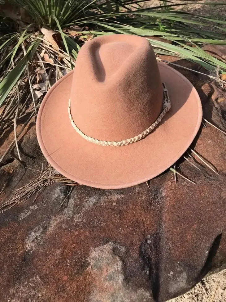 The Westlake Sunset Burnt Orange Fedora Hat