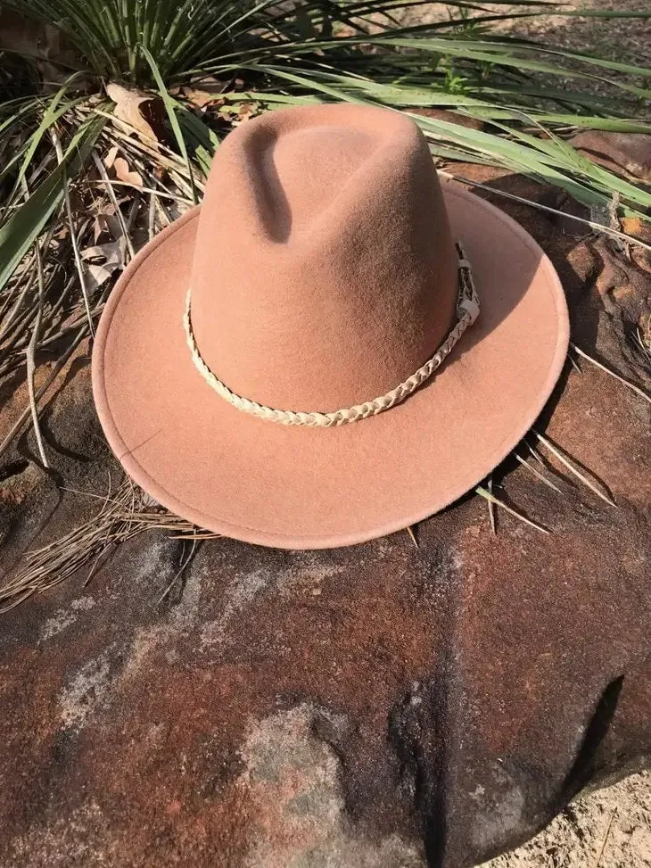 The Westlake Sunset Burnt Orange Fedora Hat