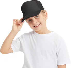 TopTie Kids 5 Panel Trucker Cap Mesh Snapback Hat Foam Front for Boys Girls Aged 3-7 Years Old