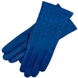 Trani Royal blue Leather Gloves