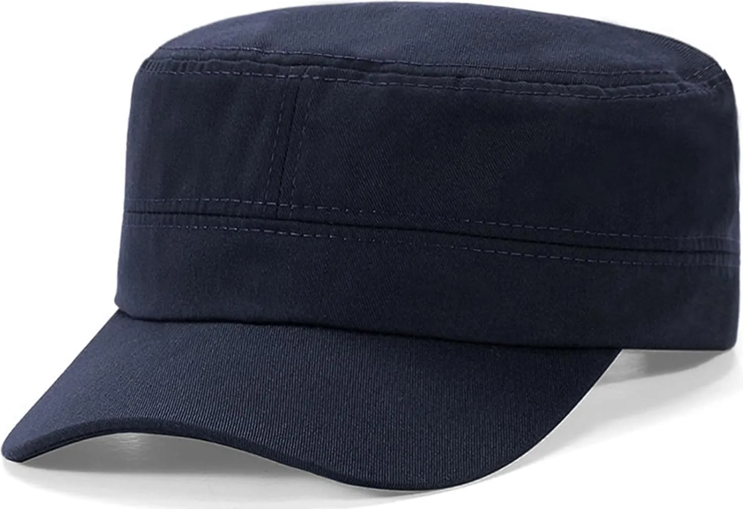 Unisex Cadet Army Cap Flat Top Cap Twill Military Corps Hat for Women Men
