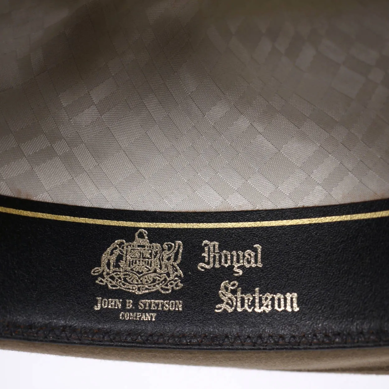 Vintage Mens Royal Stetson Fedora Hat Green Grey Medium 7 1/8