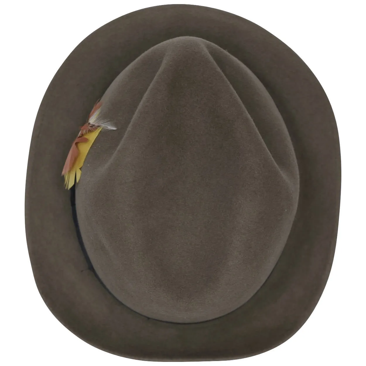 Vintage Mens Royal Stetson Fedora Hat Green Grey Medium 7 1/8