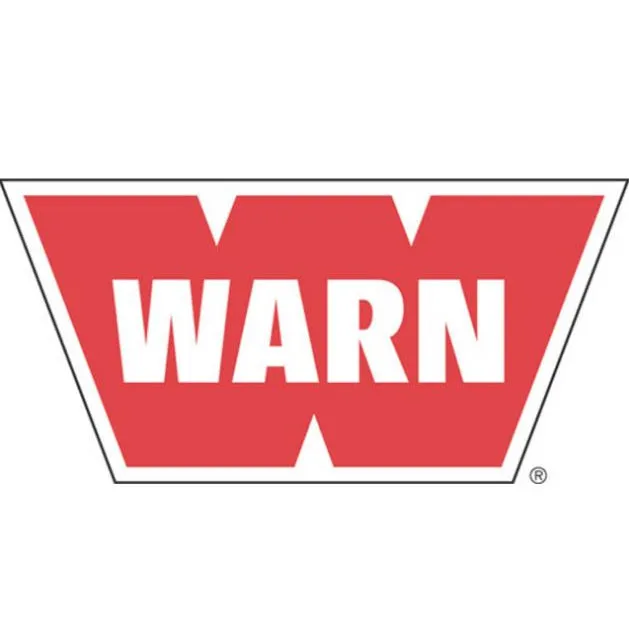 Warn Wheel Center Cap - Red Logo - Black - Warn Epic Wheels