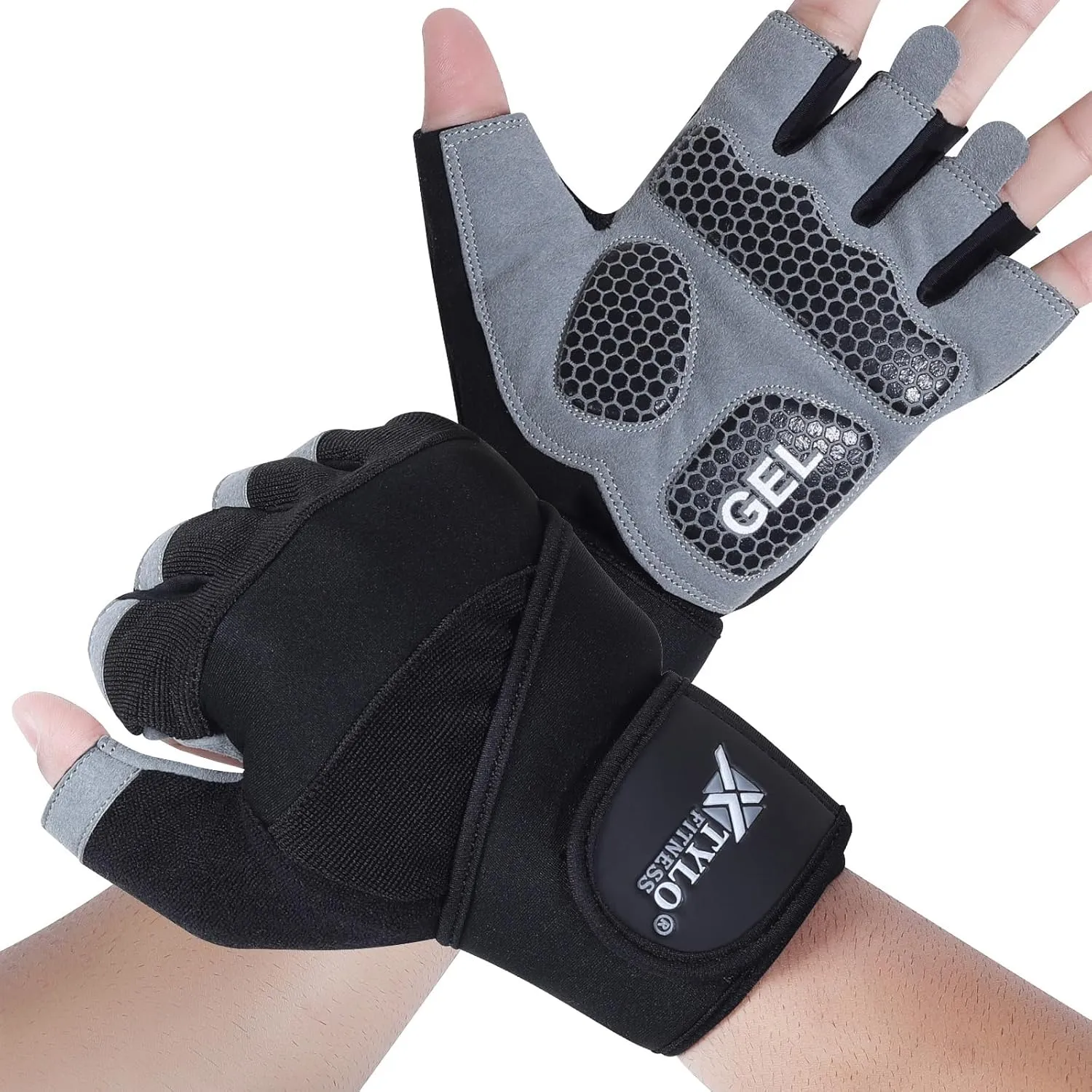 Weight Lifting Gloves for Men and Women - Premium Gym Gloves with Superior Grip, Wrist Support, Full Palm Protection with Padded Design for Weight Training, Fitness
