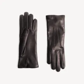 Women's Leather Nappa Gloves - Black
