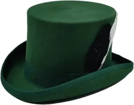Wool Felt High Top Hat Wool Magician High Hat Jazz Top Hats Men and Women Flat Felt Hat Men's Costume Hats 38 XL 61cm