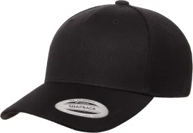 Yupoong Men's Yp Classics 5-Panel Premium Curved Visor Snapback Cap