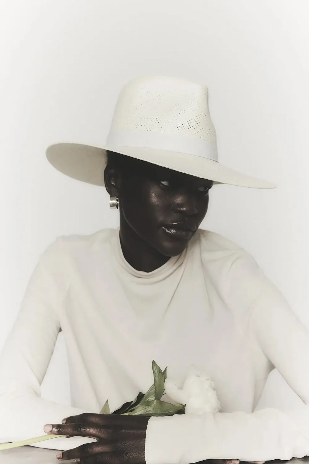 Zoe Fedora Hat in Bleach