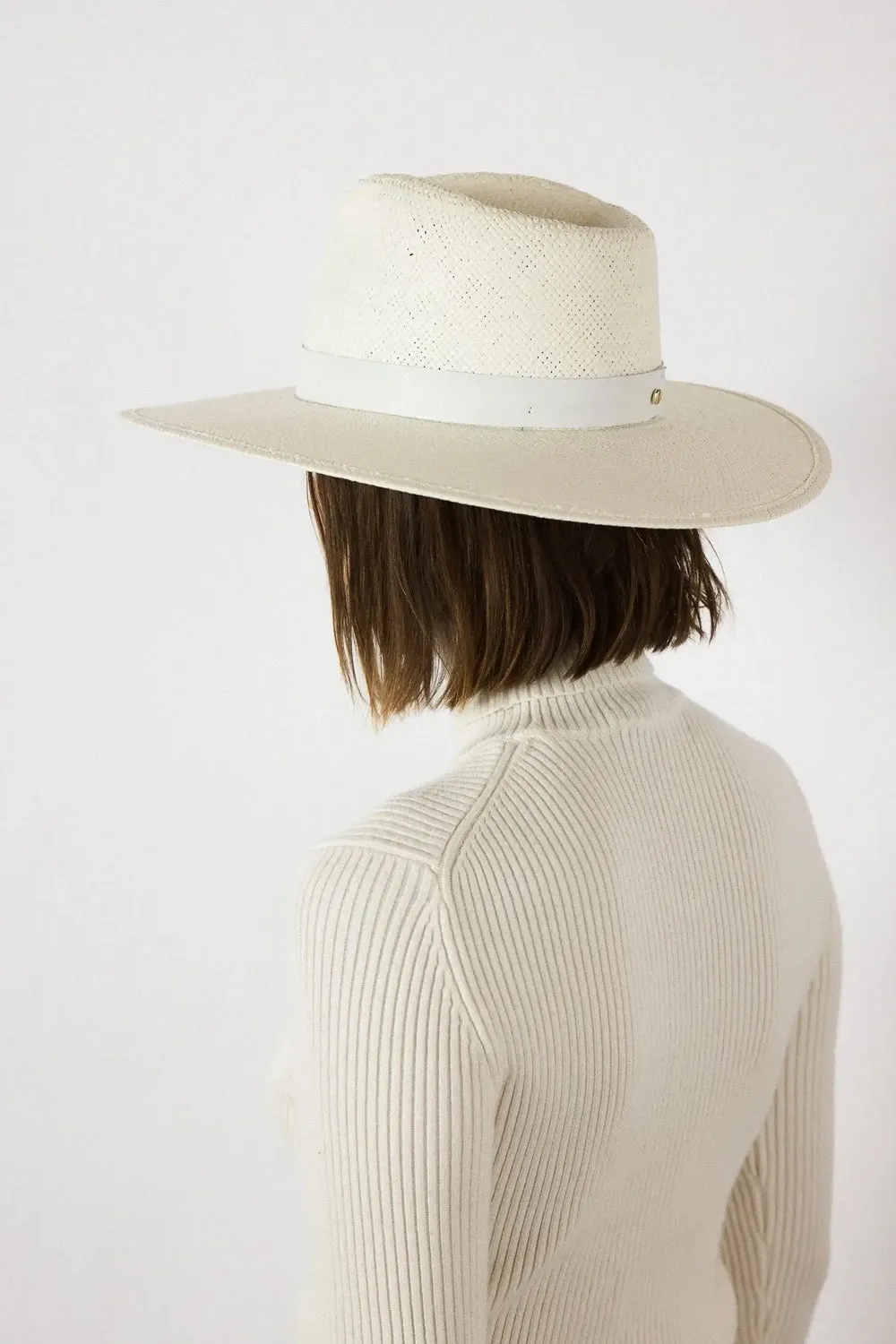 Zoe Fedora Hat in Bleach